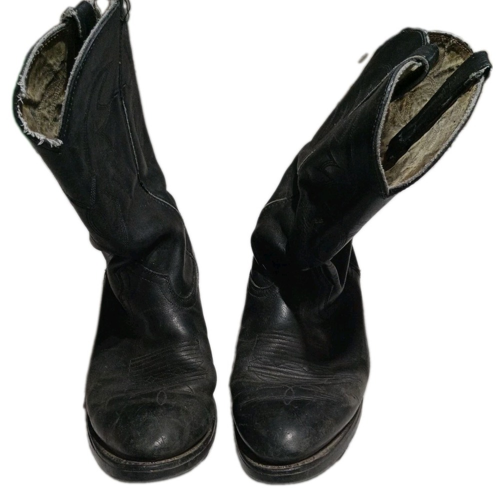 Durango Cowboy Boots Black TR 760 Size 10 D